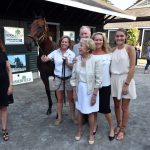Hip 62, with Joanne Nelson, owner and breeder, with her family, 2018 Fasig-Tipton Saratoga Selected Yearling Sale